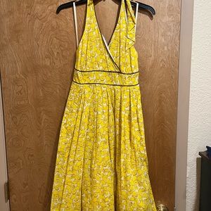 Anthropologie Lemon Dress